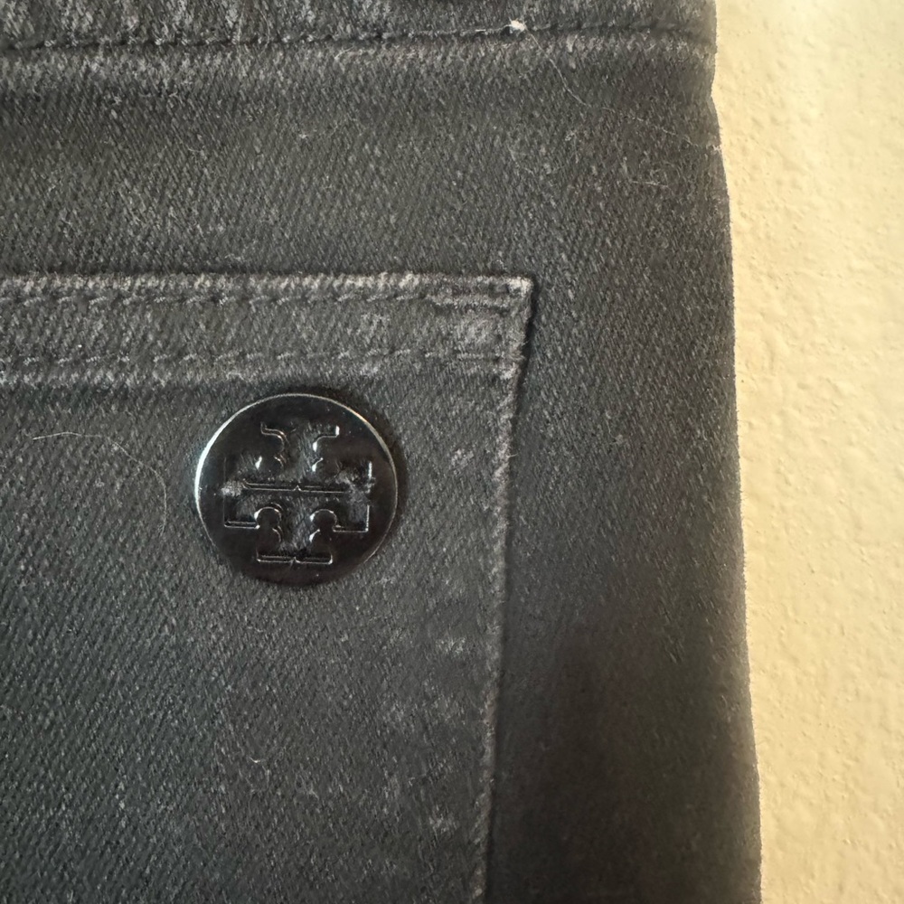 Tory Burch Women’s Bootcut Jeans in Black - Picture 5 of 6
